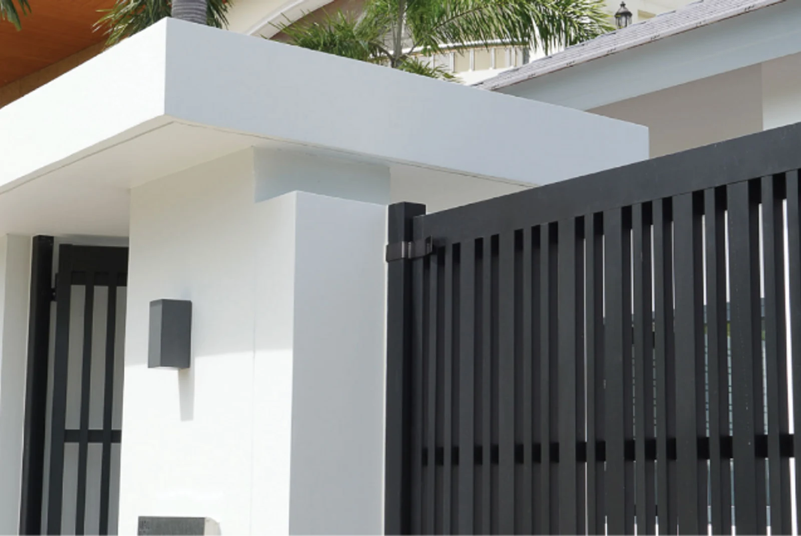 ประตูรั้วอลูมิเนียม Alufence สไตล์โมเดิร์น