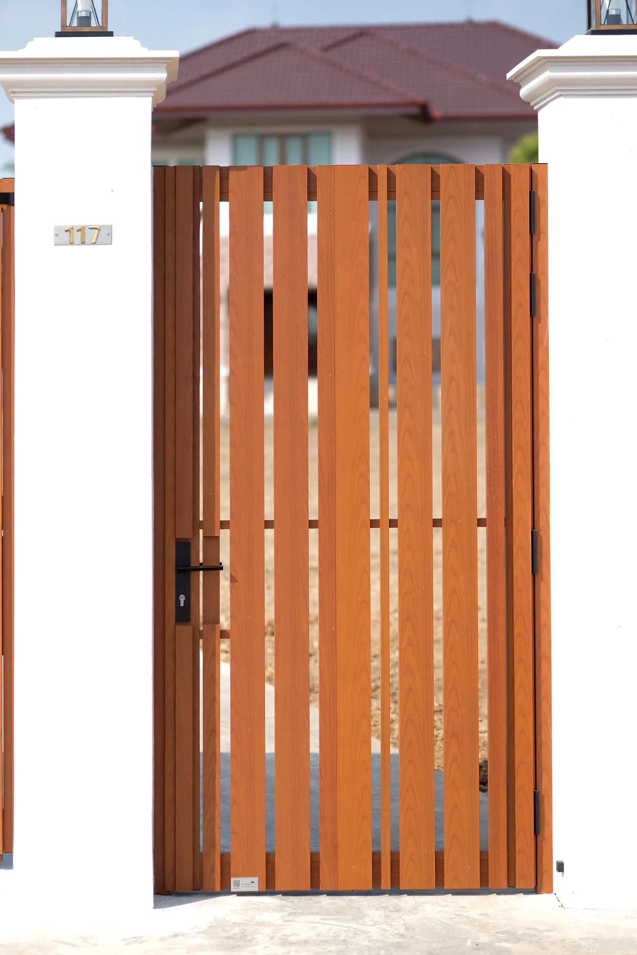 ตัวอย่างประตูรั้วอลูมิเนียม Open Gate — 13
