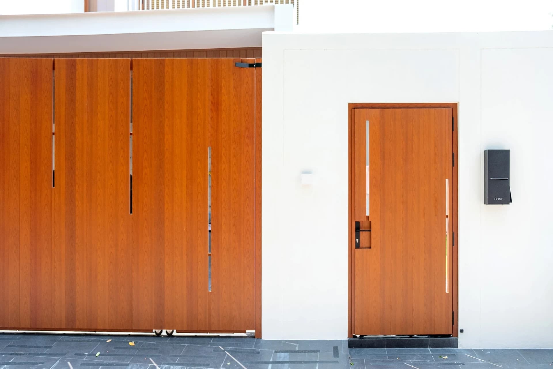 ตัวอย่างประตูรั้วอลูมิเนียม Open Gate — 18