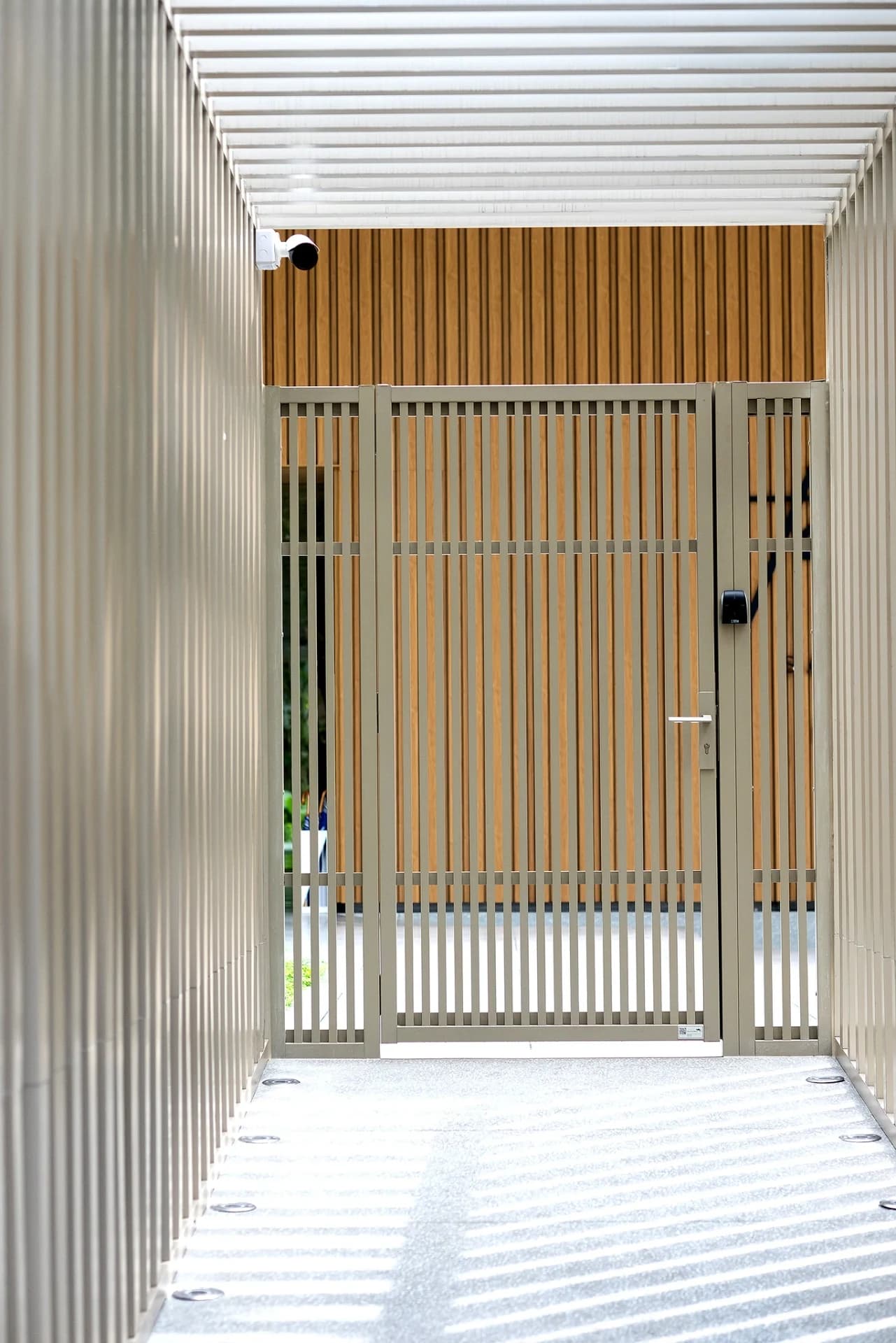 ตัวอย่างประตูรั้วอลูมิเนียม Open Gate — 22
