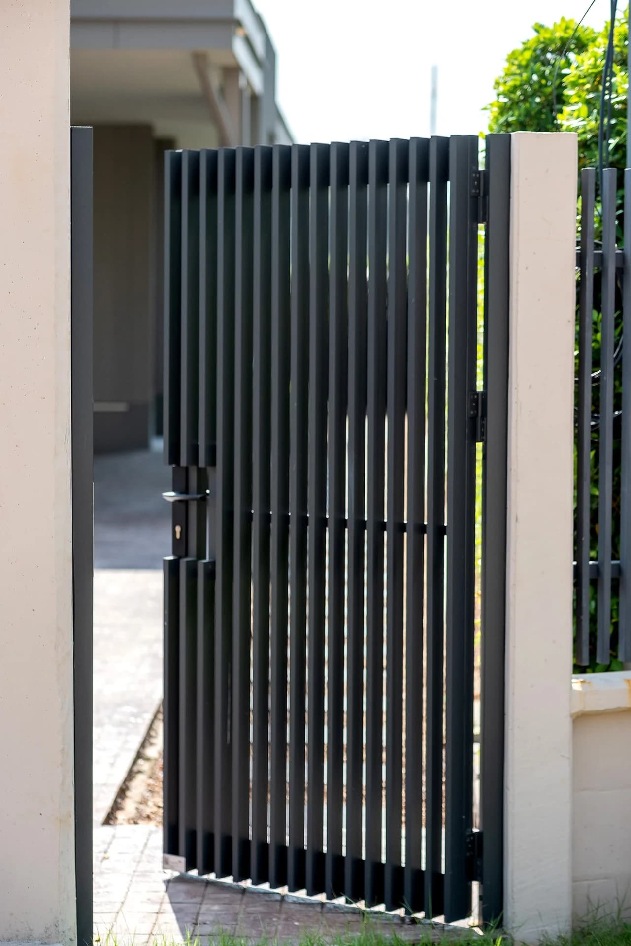 ตัวอย่างประตูรั้วอลูมิเนียม Open Gate — 26