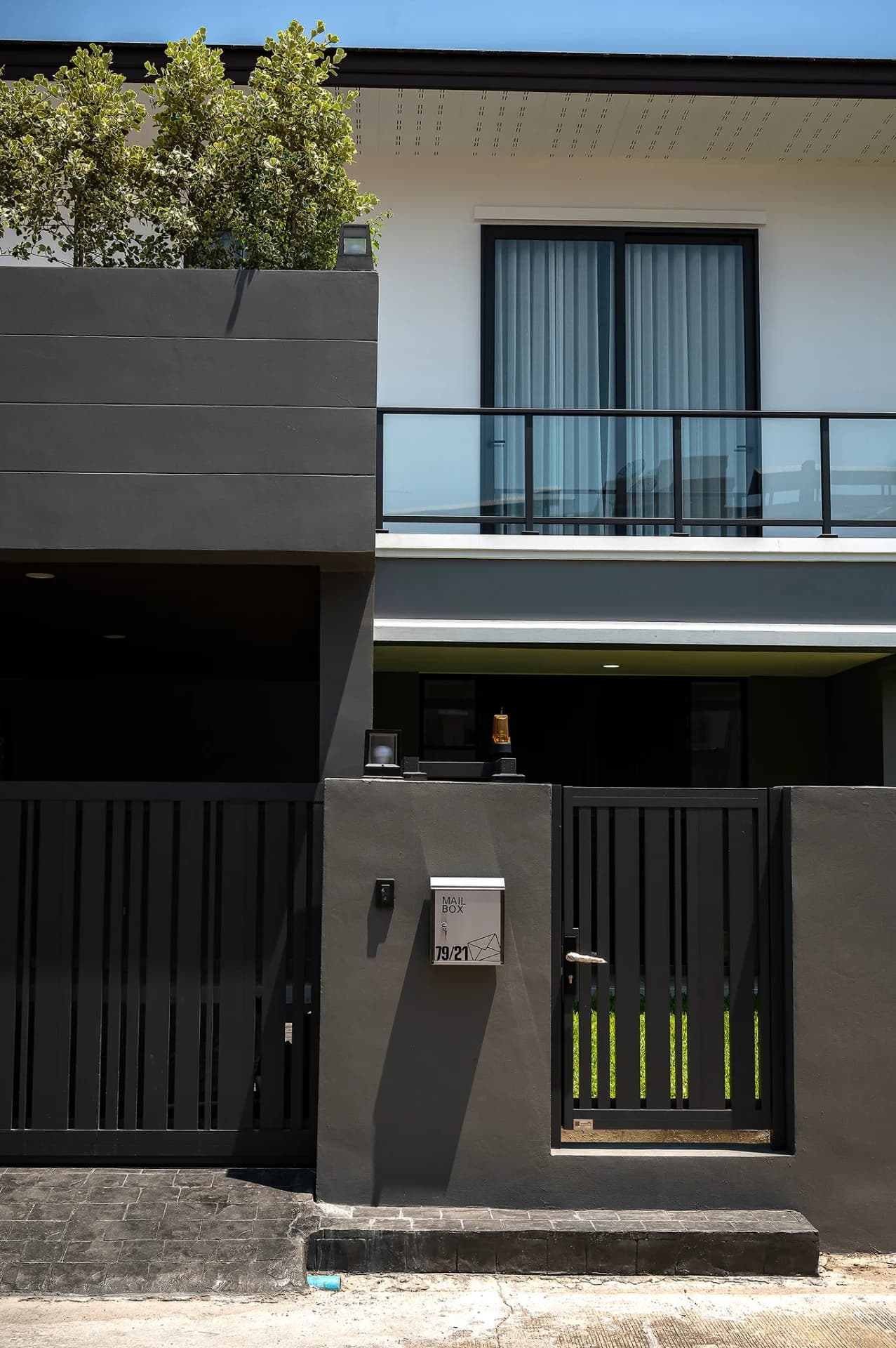 ตัวอย่างประตูรั้วอลูมิเนียม Open Gate — 36