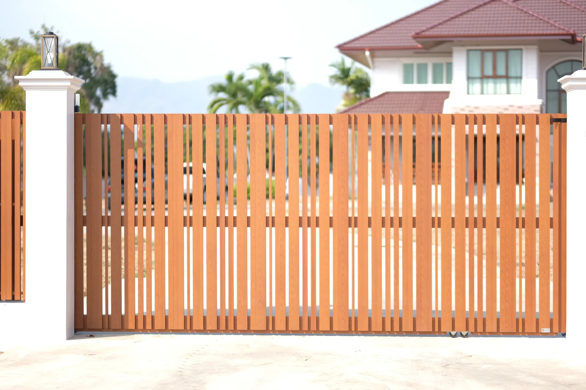 ตัวอย่างประตูรั้วอลูมิเนียม Barcode — 25