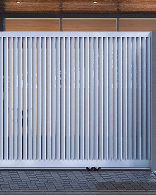 แบบประตูรั้วอลูมิเนียม Louver Gate