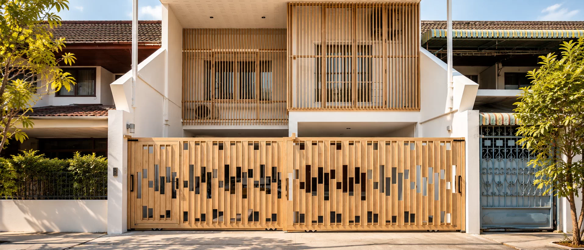 ประตูรั้วอลูมิเนียมรุ่น — MELODY DESIGN