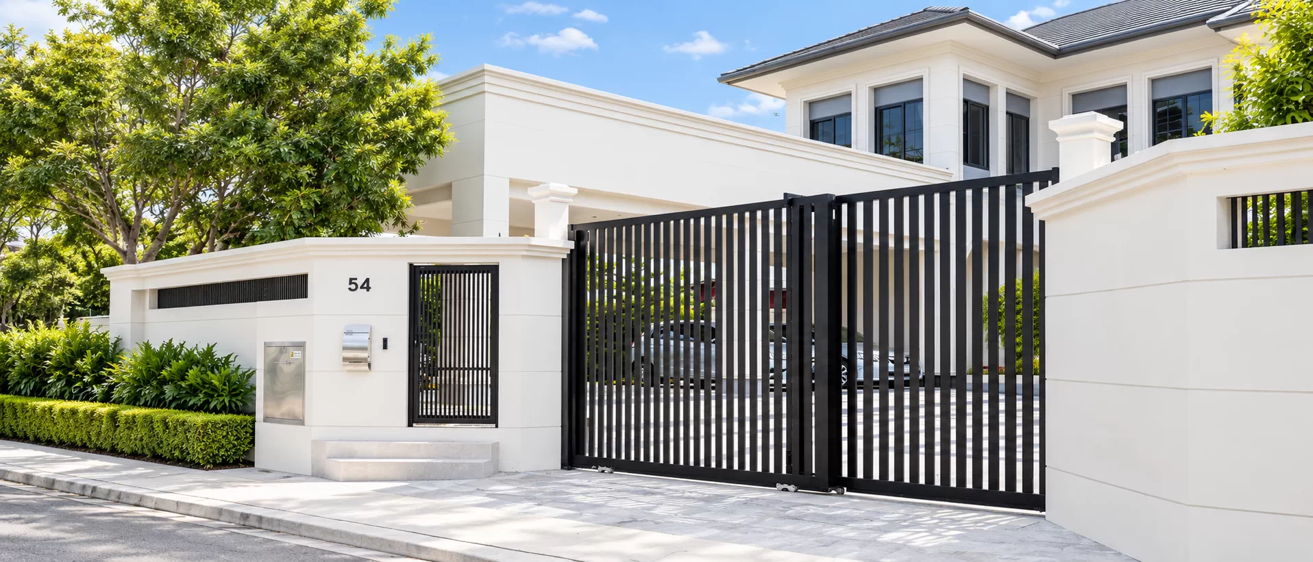 ประตูรั้วอลูมิเนียมรุ่น — Z-GATE DESIGN