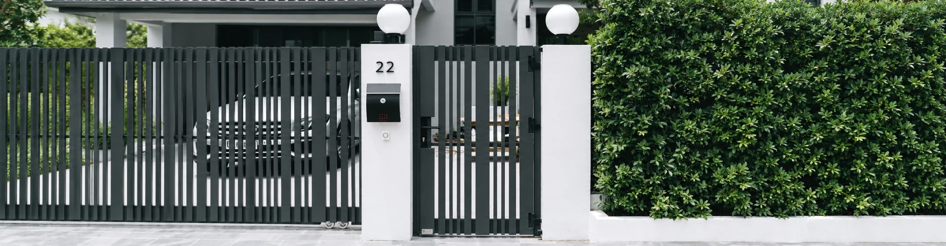 ประตูรั้วอลูมิเนียมรุ่น — OPEN GATE